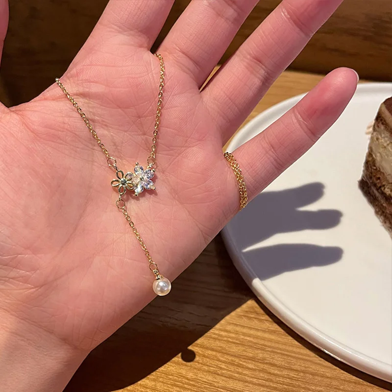 Korean Fashion Charming Zircon Flower Necklace For Women 2022 New Trendy Luxury Wedding Party Jewelry Gift Accessories
Korean Fashion Charming Zircon Flower Necklace For Women 2022 New Trendy Luxury Wedding Party Jewelry Gift Accessories