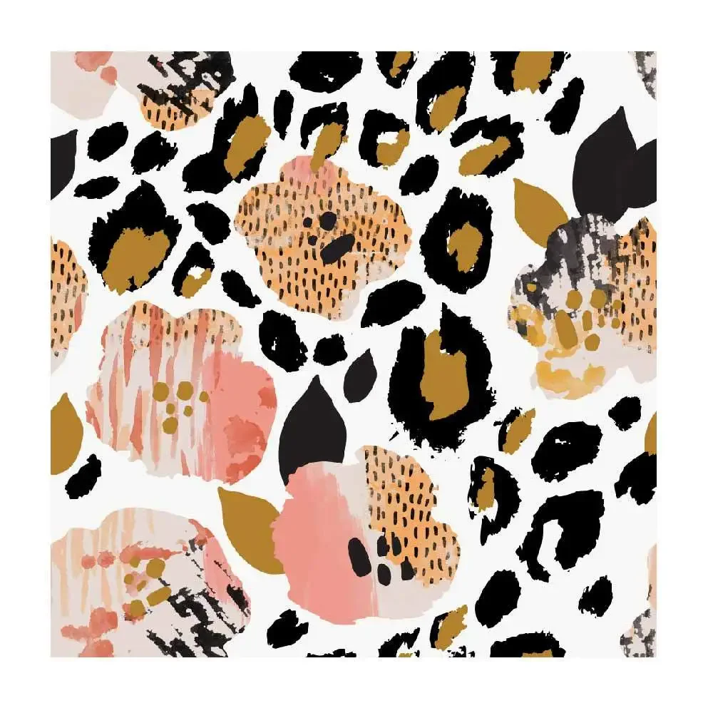

eopard Spring Nordic Leopard Print Wallpaper Self-Adhesive Bedroom Cozy Waterproof Moisture-Proof Wardrobe Stickers Renovation