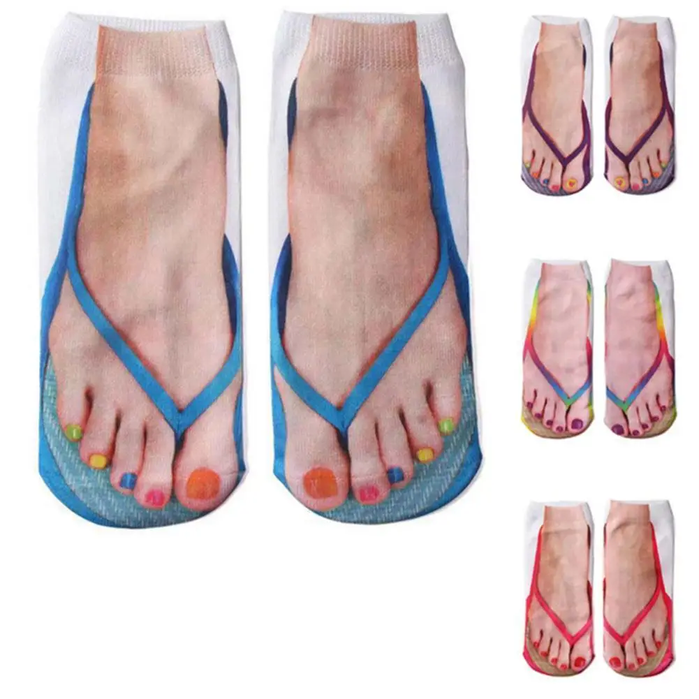 1 Pair Cute Foot Printed 3D Socks For Women Creative Funny Flip Flops Printed Socks Kawaii Low Ankle Femme Girls Cotton Socks
1 Pair Cute Foot Printed 3D Socks For Women Creative Funny Flip Flops Printed Socks Kawaii Low Ankle Femme Girls Cotton Socks