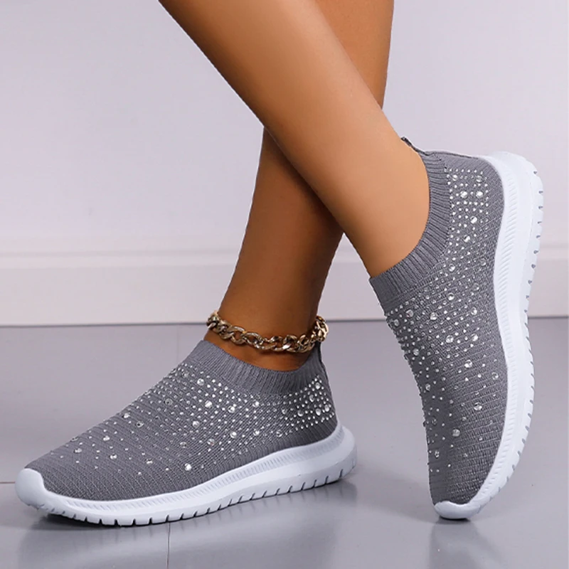 2022 Women Mesh Breathable Sneakers Fashion Rhinestone Lady Vulcanized Shoes Non-Slip Soft Sole Comfortable Females Casual Shoes
2022 Women Mesh Breathable Sneakers Fashion Rhinestone Lady Vulcanized Shoes Non-Slip Soft Sole Comfortable Females Casual Shoes