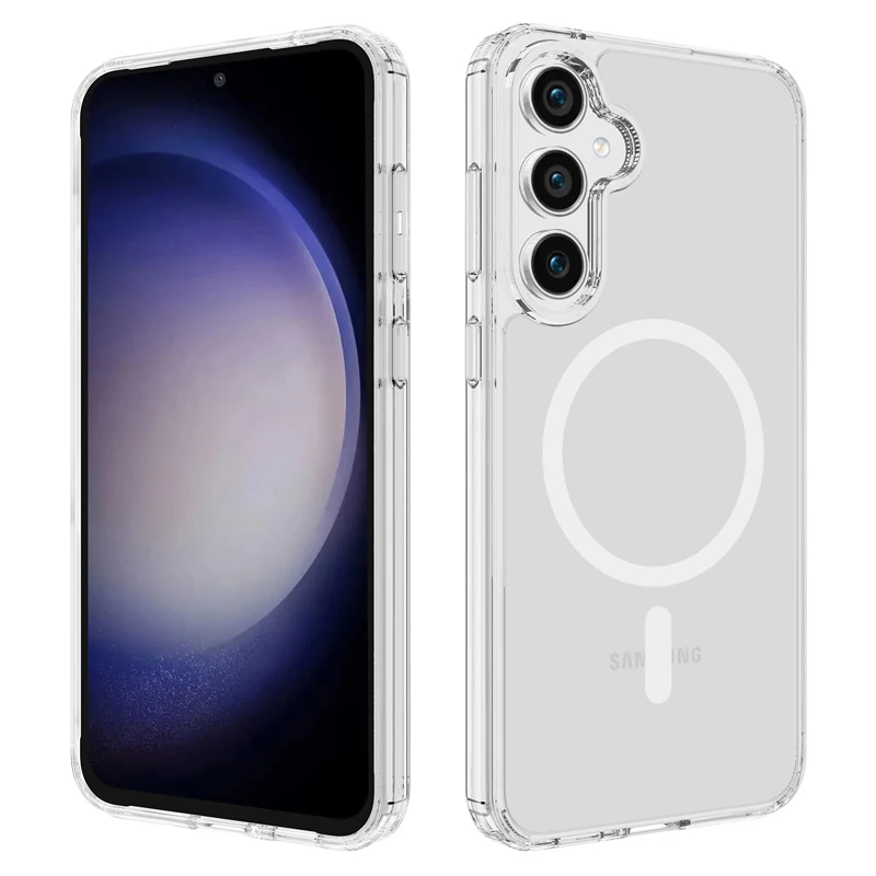 For Samsung Galaxy S23 FE Case Magnetic Shockproot Transparent Soft TPU+ Hard PC Wireless Charging Cover For Galaxy S23 FE
For Samsung Galaxy S23 FE Case Magnetic Shockproot Transparent Soft TPU+ Hard PC Wireless Charging Cover For Galaxy S23 FE
