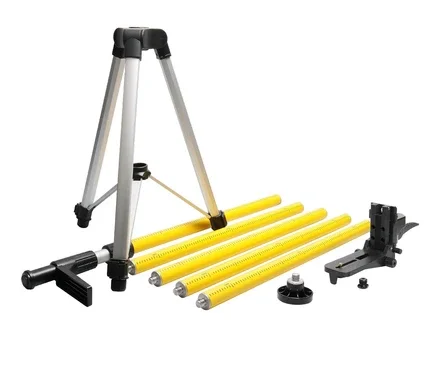 

New Huepar LP36,1/4"Mount For Lase And 5/8" Adapter,3.7m/12 Ft Height Telescoping Pole Laser Level Tripod
