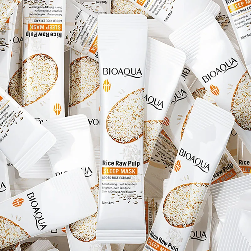 100pcs BIOAQUA Rice Raw Pulp Sleeping Masks Anti Wrinkle Anti-aging Moisturizing Whitening Face Mask skincare Sleep Facial Masks
100pcs BIOAQUA Rice Raw Pulp Sleeping Masks Anti Wrinkle Anti-aging Moisturizing Whitening Face Mask skincare Sleep Facial Masks
