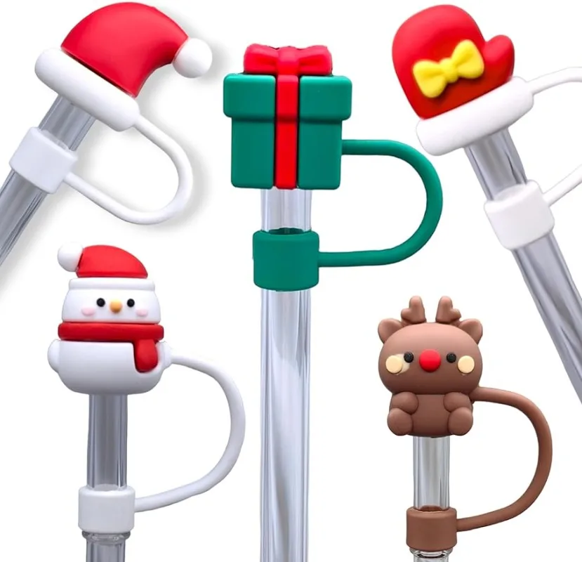 Christmas Straw Plug Reusable Airtight Drinking Dust Cap Cup Accessories Cartoon Plugs Tips Cover Suit For 10mm Straws Cup
Christmas Straw Plug Reusable Airtight Drinking Dust Cap Cup Accessories Cartoon Plugs Tips Cover Suit For 10mm Straws Cup