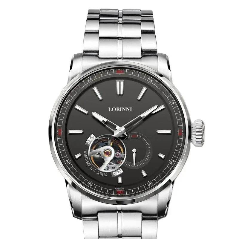 

Luxury Brand Switzerland LOBINNI Japan MIYOTA Automatic Mechanical Men's Watches Sapphire 50M Waterproof Skeleton Clock L9015-1