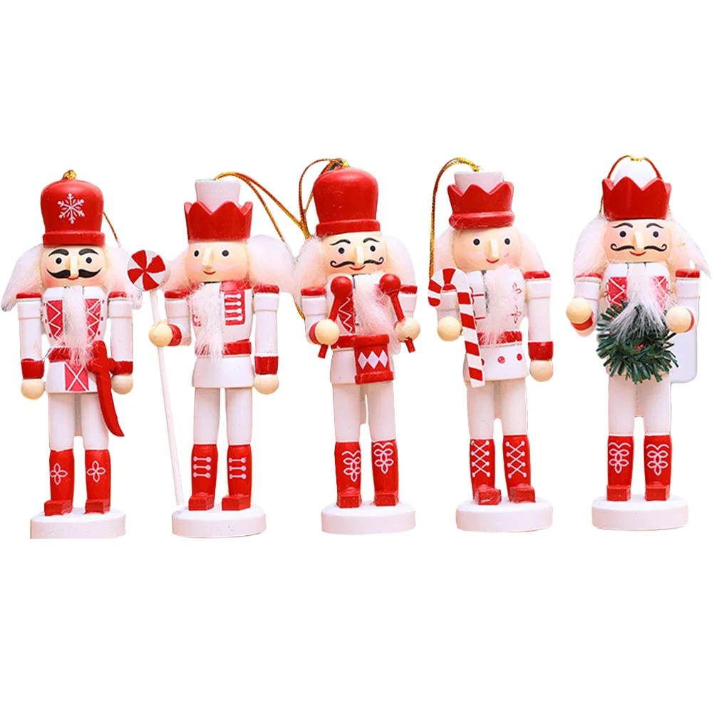 

Xmas Pendants Tree Decor Hanging Nutcracker Scene Layout Supplies Christmas Ornaments Puppets Walnut Soldier Decoration