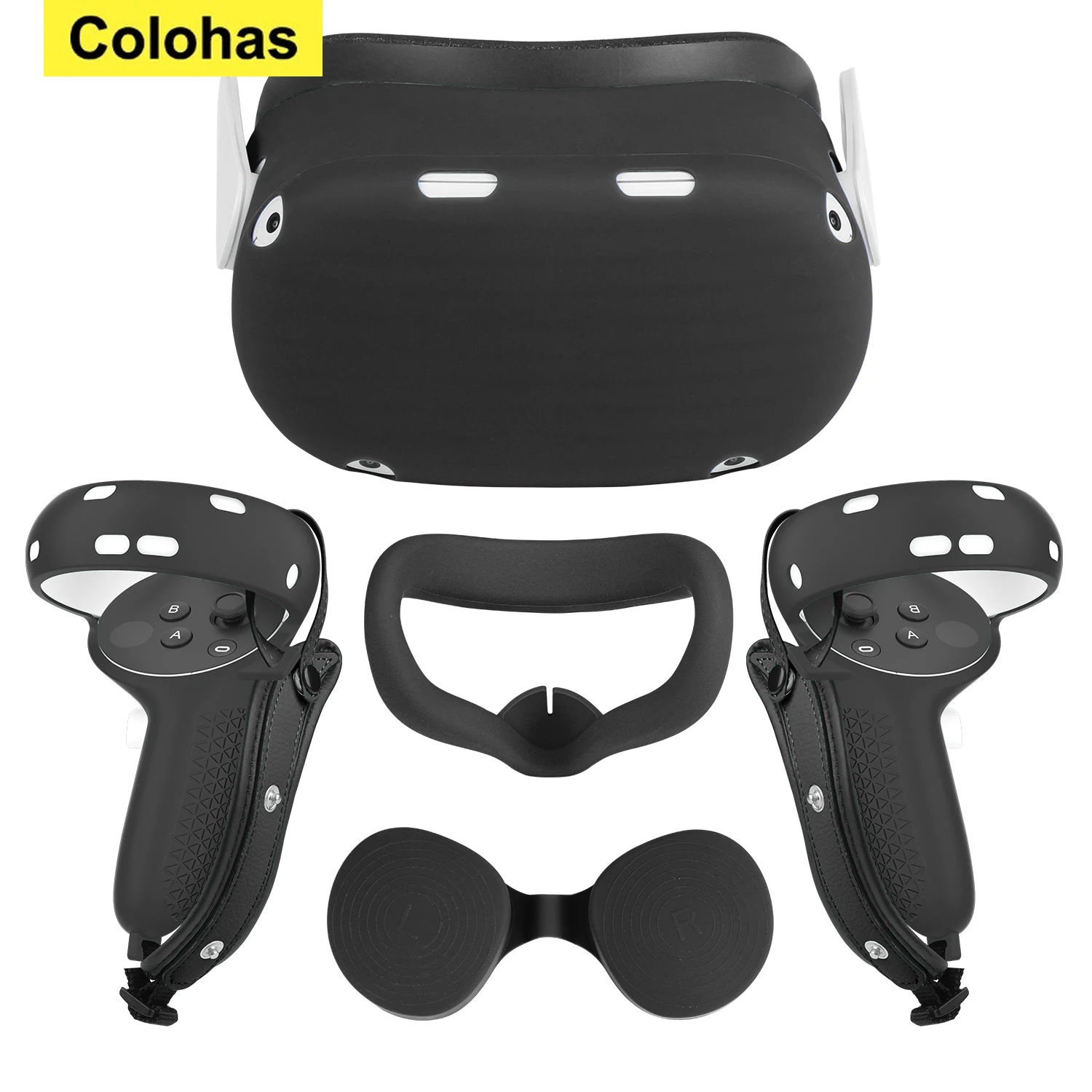 VR Protective Cover Set For Oculus Quest 2 VR Touch Controller Shell Case With Strap Handle Grip For Oculus Quest 2 Accessories
VR Protective Cover Set For Oculus Quest 2 VR Touch Controller Shell Case With Strap Handle Grip For Oculus Quest 2 Accessories