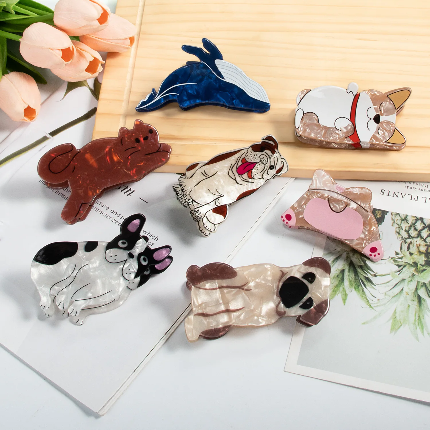 Cartoon Animals Hair Clips Cute Cat Hair Claw Acrylic Blue Whale Hair Grips Texture Ragdoll Cat Striped Styling Tool Accessories 
Cartoon Animals Hair Clips Cute Cat Hair Claw Acrylic Blue Whale Hair Grips Texture Ragdoll Cat Striped Styling Tool Accessories