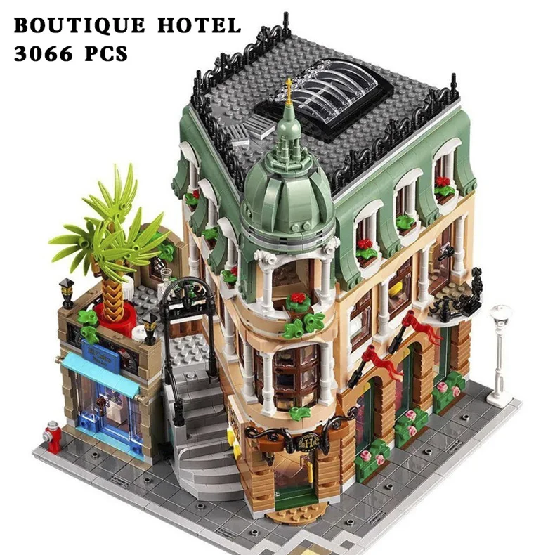 New Creative Expert 10297 Boutique Hotel Model Modular Houses Building Blocks Bricks Toys for Children Adults Anniversary Gifts
New Creative Expert 10297 Boutique Hotel Model Modular Houses Building Blocks Bricks Toys for Children Adults Anniversary Gifts