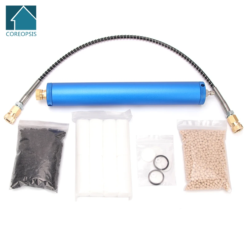 Pump Diving High Pressure Air Filter Dry Air System Water-Oil Separator for Electric Compressor with Filling Head 50cm Hose
Pump Diving High Pressure Air Filter Dry Air System Water-Oil Separator for Electric Compressor with Filling Head 50cm Hose