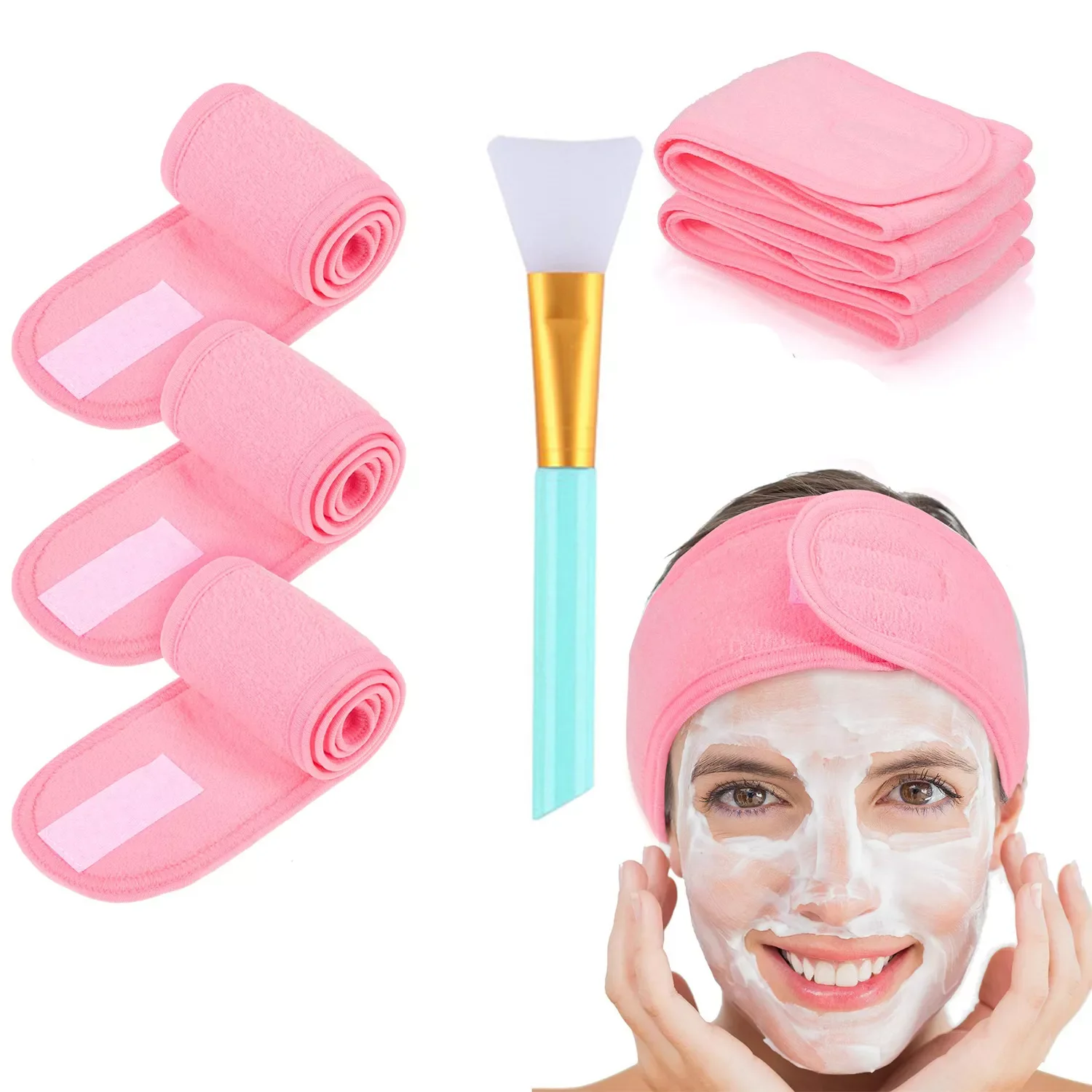 Adjustable Facial Headband with 1 Mask Brush Yoga Spa Bath Shower Makeup Wash Face Cosmetic Head Band Make Up Accessories
Adjustable Facial Headband with 1 Mask Brush Yoga Spa Bath Shower Makeup Wash Face Cosmetic Head Band Make Up Accessories