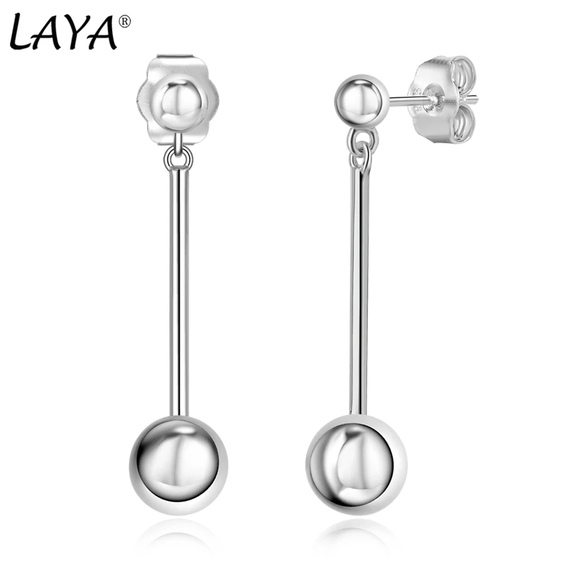 LAYA 925 Sterling Silver Simple Plain Silver Long Dangle Earrings For Women Unique Design Original Modern Jewelry 2022 Trend
LAYA 925 Sterling Silver Simple Plain Silver Long Dangle Earrings For Women Unique Design Original Modern Jewelry 2022 Trend