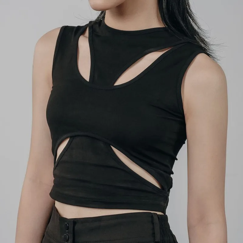Goth Dark Grunge Punk Black Women Tank Top Mall Gothic Bodycon Summer Crop Tops Sexy Patchwork Hip Hop Fashion Streetwear Vests
Goth Dark Grunge Punk Black Women Tank Top Mall Gothic Bodycon Summer Crop Tops Sexy Patchwork Hip Hop Fashion Streetwear Vests