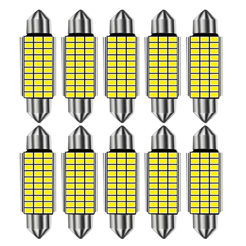 10x Error Free C5W C10W 3014 LED Bulb 31 36 39 41 42mm Interior Reading Light Festoon Auto Dome License Plate Luggage Trunk Lamp
10x Error Free C5W C10W 3014 LED Bulb 31 36 39 41 42mm Interior Reading Light Festoon Auto Dome License Plate Luggage Trunk Lamp
