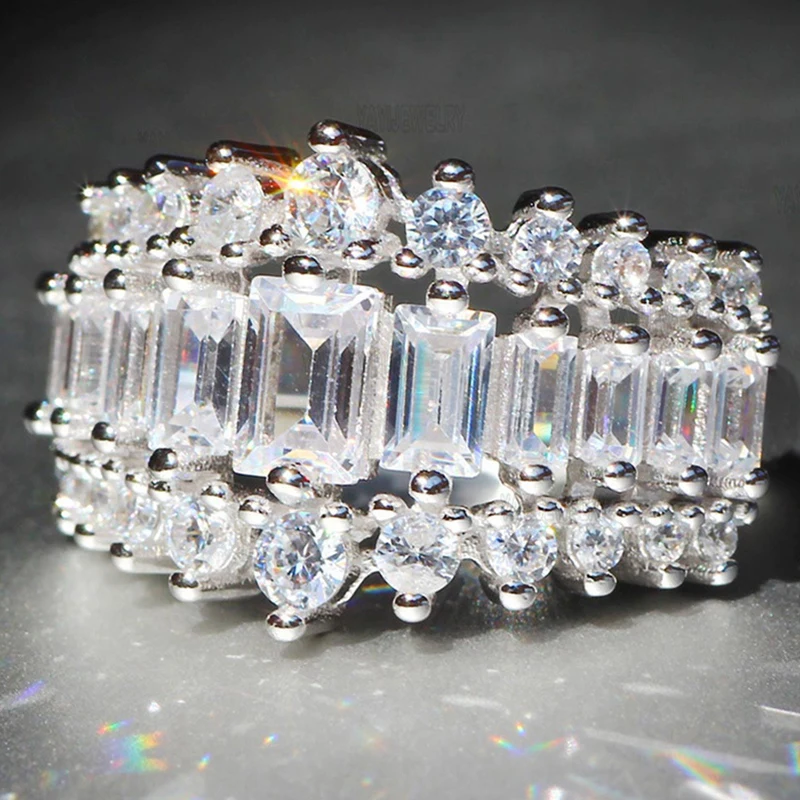 UILZ Silver Plated Female White Zircon Rings Luxury Engagement Eternal Promise Jewelry Bride Wedding Band Rings for Women
UILZ Silver Plated Female White Zircon Rings Luxury Engagement Eternal Promise Jewelry Bride Wedding Band Rings for Women