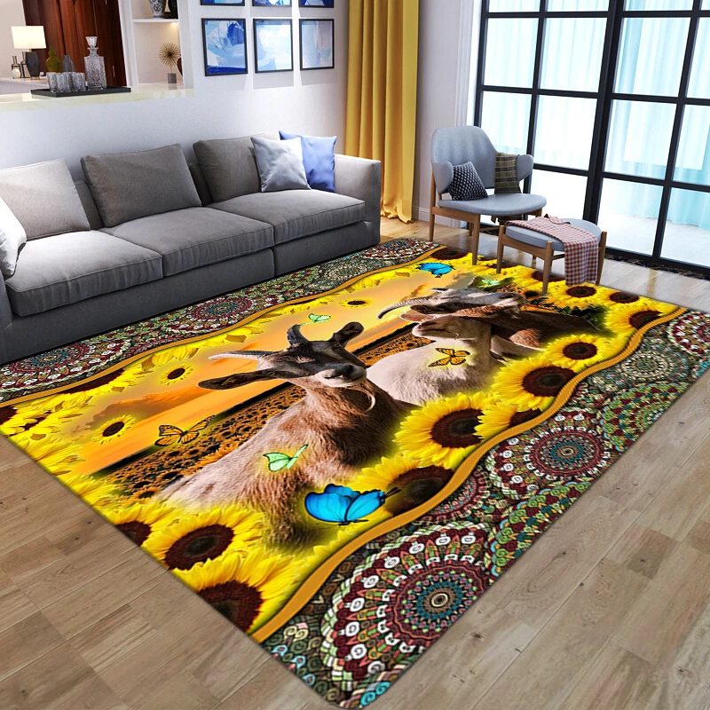 3D крупный рогатого скота со ковры с подсолнухами для украшения дома, гостиной, спальни, чайного столика, напольный коврик, мягкие фланелевые коврики для большой площади
3D крупный рогатого скота со ковры с подсолнухами для украшения дома, гостиной, спальни, чайного столика, напольный коврик, мягкие фланелевые коврики для большой площади