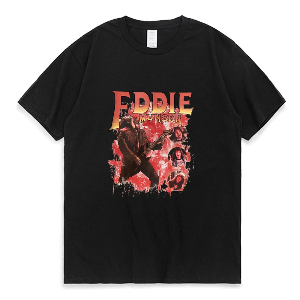 Stranger Things 4 Eddie Munson Graphics T Shirts Men Women Casual Loose T-Shirt Short Sleeve Harajuku Oversize Streetwear Tops 
Stranger Things 4 Eddie Munson Graphics T Shirts Men Women Casual Loose T-Shirt Short Sleeve Harajuku Oversize Streetwear Tops