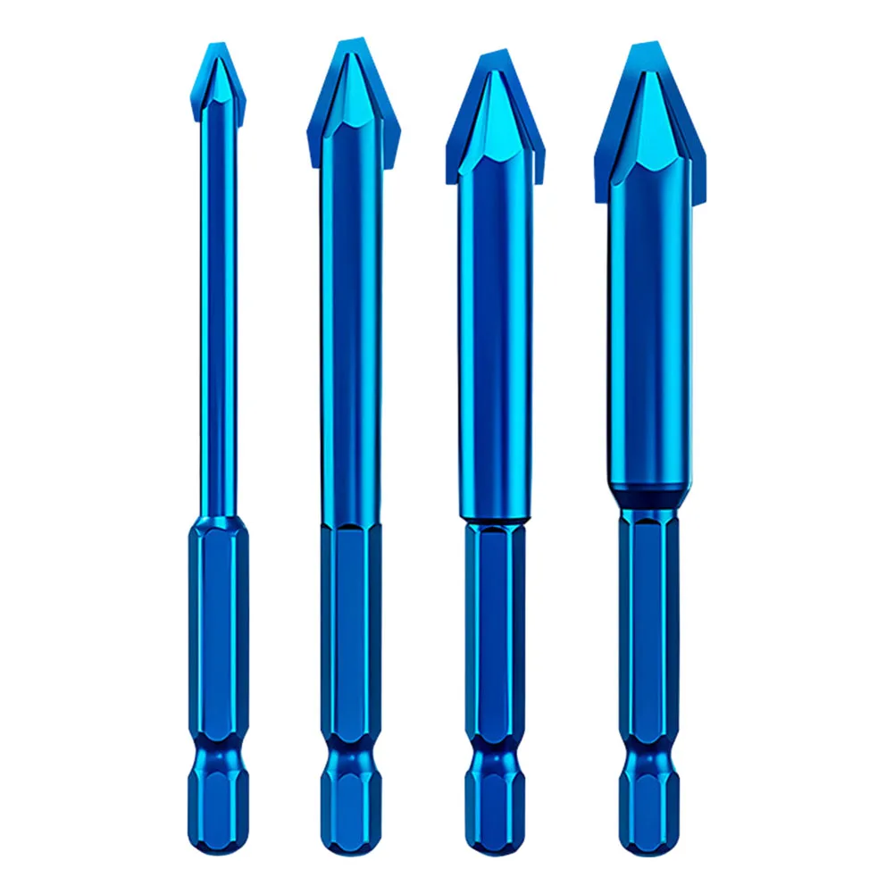 4pcs Tilted Eccentric Drill Bit Hex Shank Triangular Bit 6/8/10/12mm For Ceramic Glass Common Brick Drilling Power Tool Parts
4pcs Tilted Eccentric Drill Bit Hex Shank Triangular Bit 6/8/10/12mm For Ceramic Glass Common Brick Drilling Power Tool Parts