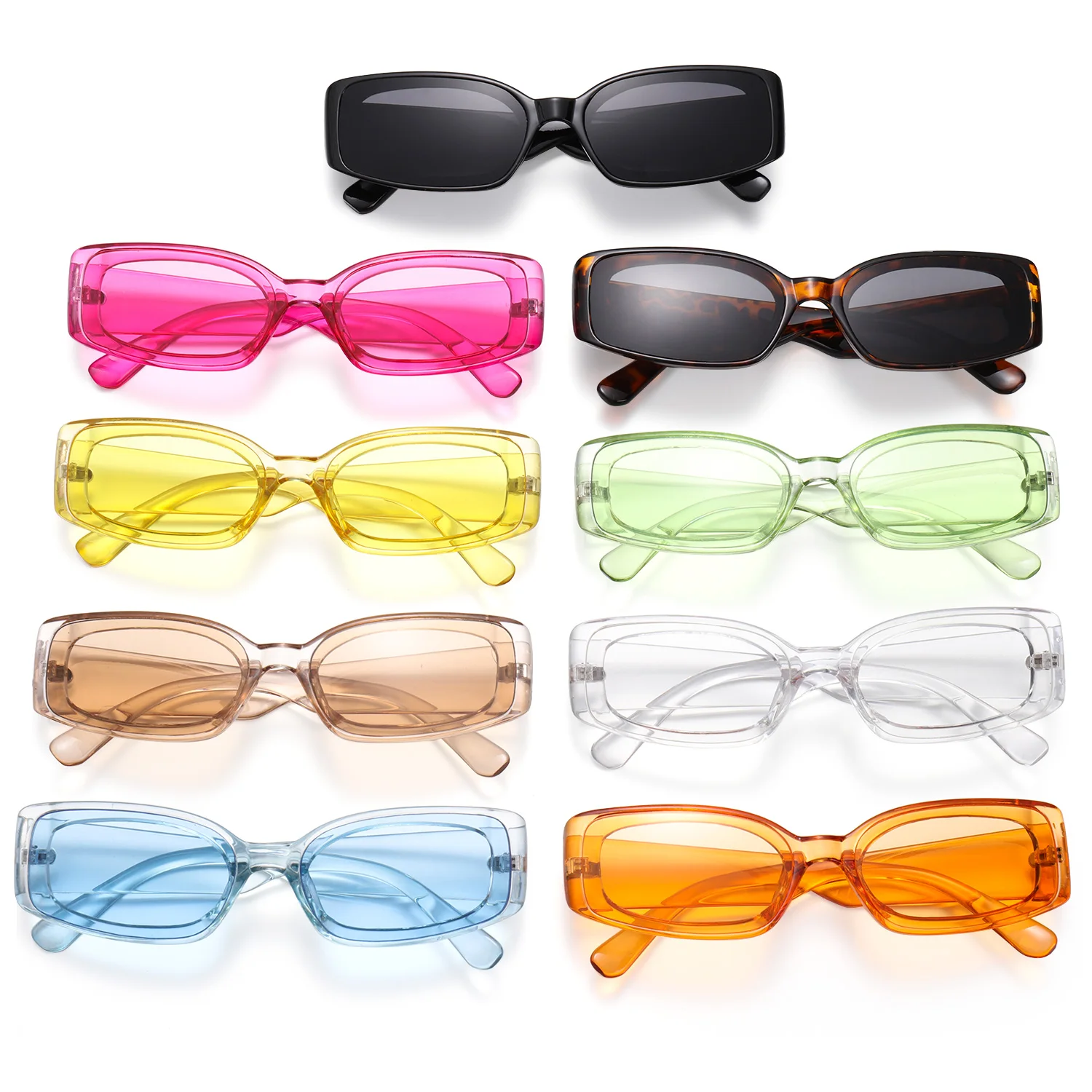 Солнцезащитные очки для мужчин и женщин, прямоугольной формы, винтажные, в стиле ретро, массивные, UV400 
Солнцезащитные очки для мужчин и женщин, прямоугольной формы, винтажные, в стиле ретро, массивные, UV400