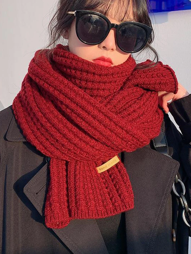 YSDNCHI Knitted Scarf Women Winter Shawl Warm Thick Scarves Woolen Yarn Neckerchief Lady Neck Wraps Men Hand Made New
YSDNCHI Knitted Scarf Women Winter Shawl Warm Thick Scarves Woolen Yarn Neckerchief Lady Neck Wraps Men Hand Made New