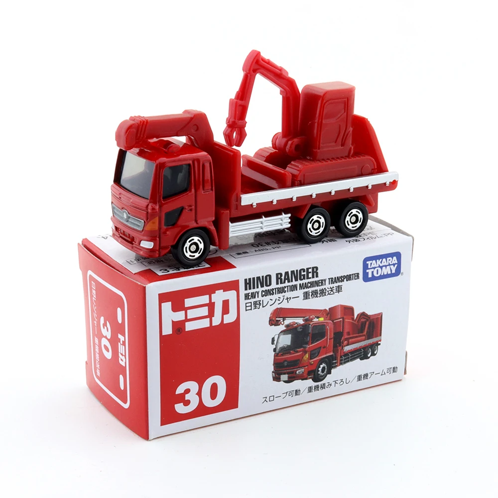 Модель Takara Tomy Tomica № 30 Hino Ranger, Тяжелая строительная техника, транспортер, литые миниатюрные детские игрушки, металлический баул
Модель Takara Tomy Tomica № 30 Hino Ranger, Тяжелая строительная техника, транспортер, литые миниатюрные детские игрушки, металлический баул