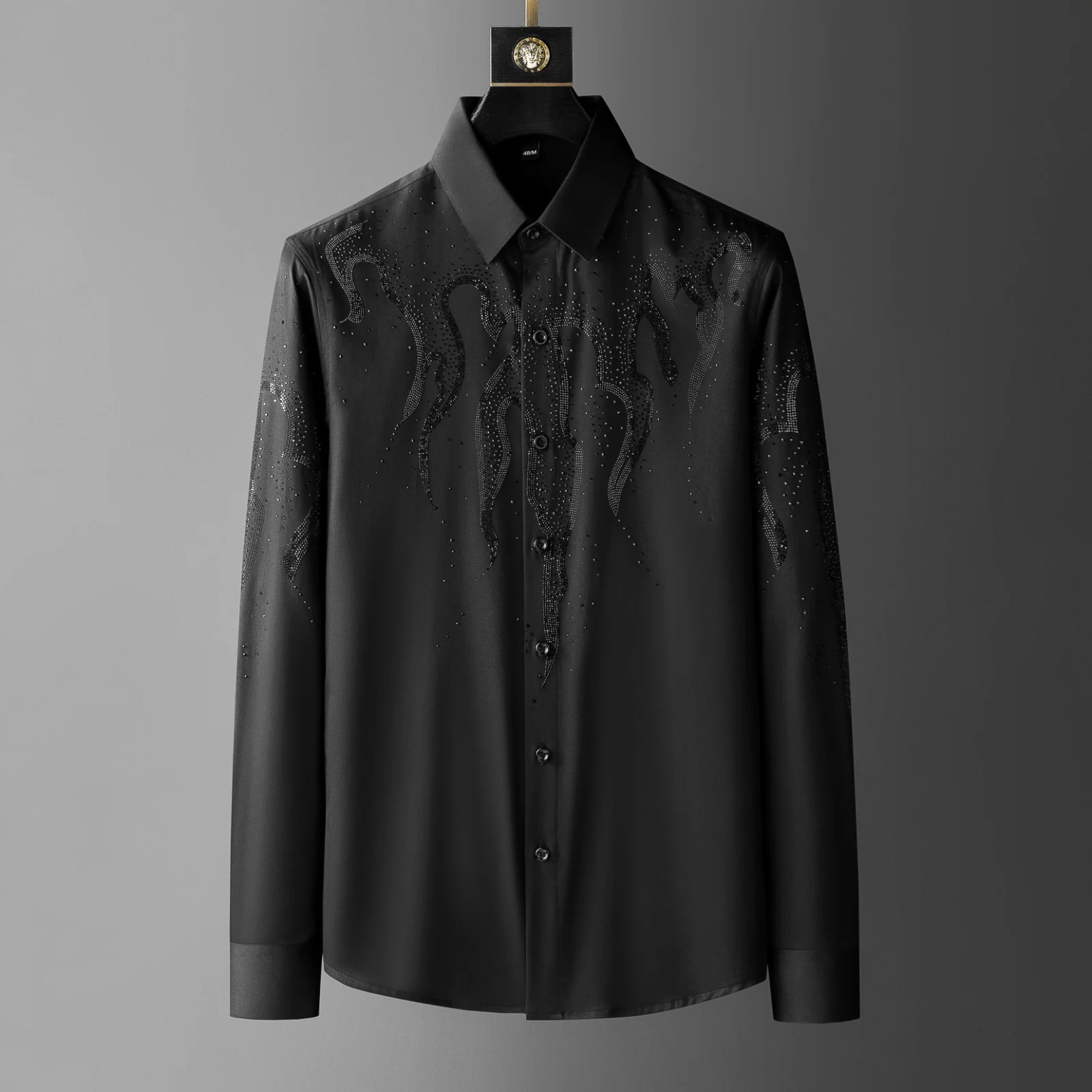 Fire Rhinestones Shirts For Men Long Sleeve 2022 Casual Shirt Slim Social Party Tuxedo High Quality Business Formal Dress Shirts
Fire Rhinestones Shirts For Men Long Sleeve 2022 Casual Shirt Slim Social Party Tuxedo High Quality Business Formal Dress Shirts