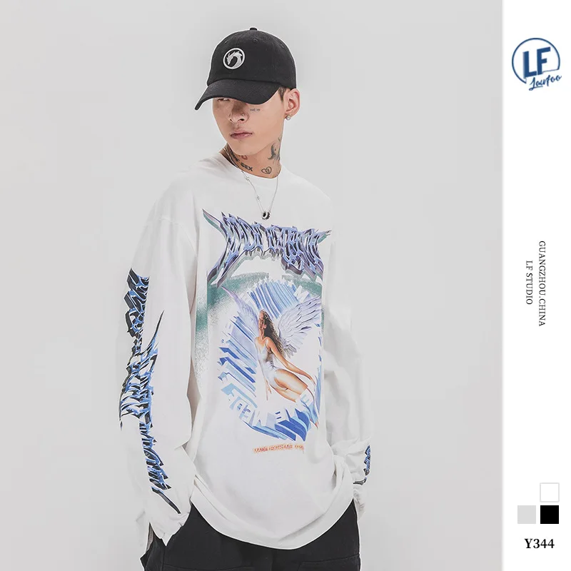 Prowow 2021 Hip Hop Cotton Men T Shirt Streetwear Retro Angel Print Harajuku Tshirt Loose Hip Hop T-shirt Couple Tops
Prowow 2021 Hip Hop Cotton Men T Shirt Streetwear Retro Angel Print Harajuku Tshirt Loose Hip Hop T-shirt Couple Tops