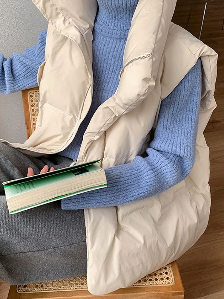 Women Sleeveless Jacket Puffer Vest Ladies Winter Warm Waistcoats Female Solid Stand Collar Coat Loose Outwear Weste Colete 자켓 
Women Sleeveless Jacket Puffer Vest Ladies Winter Warm Waistcoats Female Solid Stand Collar Coat Loose Outwear Weste Colete 자켓