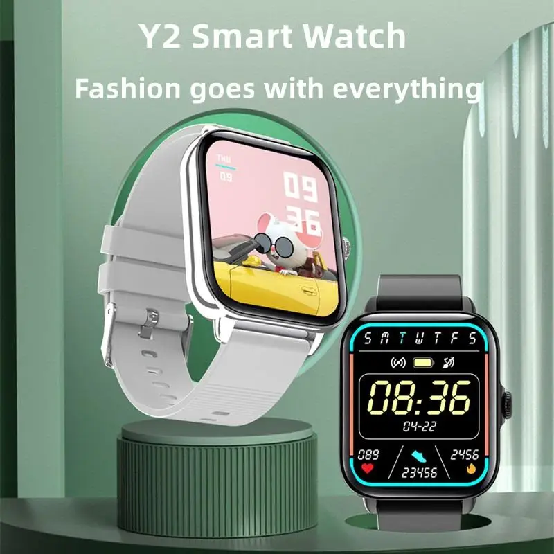 

Y2 Smartwatch Lasting Waterproof Heart Rate Blood Pressure Body Temperature Sleep Detection Outdoor Sports Wristband Smartwatch