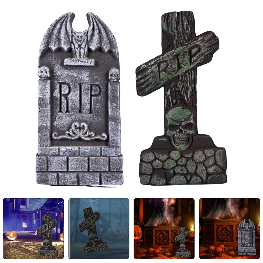 2 PCS Decorate Halloween Tombstone Toys Graveyard Tombstones Foam Room Prop Ornaments
2 PCS Decorate Halloween Tombstone Toys Graveyard Tombstones Foam Room Prop Ornaments