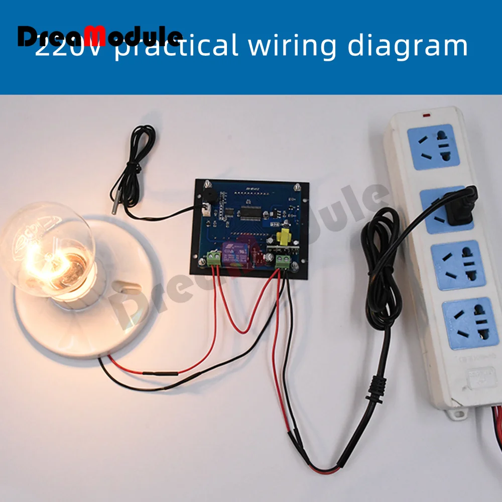 W1412 Microcomputer Digital Thermostat Digital Display Thermostat High Precision 0.1 Control DC12V/24V, AC110V-220V Relay Output
W1412 Microcomputer Digital Thermostat Digital Display Thermostat High Precision 0.1 Control DC12V/24V, AC110V-220V Relay Output