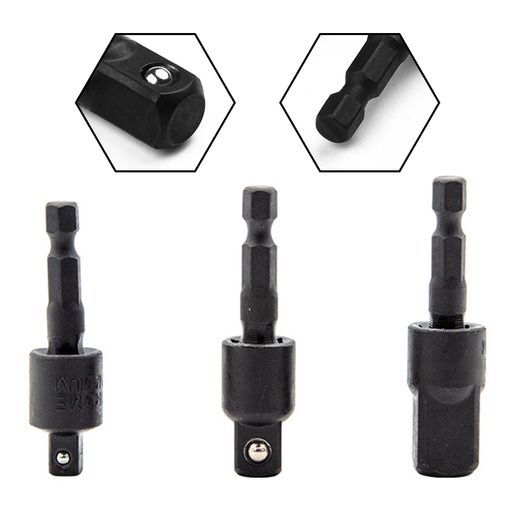 1/4",3/8",1/2" 360°Rotatable Electric Power Drill Sockets Adapter Set 3-size For Impact Driver With Hex Shank Power Tool Parts
1/4",3/8",1/2" 360°Rotatable Electric Power Drill Sockets Adapter Set 3-size For Impact Driver With Hex Shank Power Tool Parts
