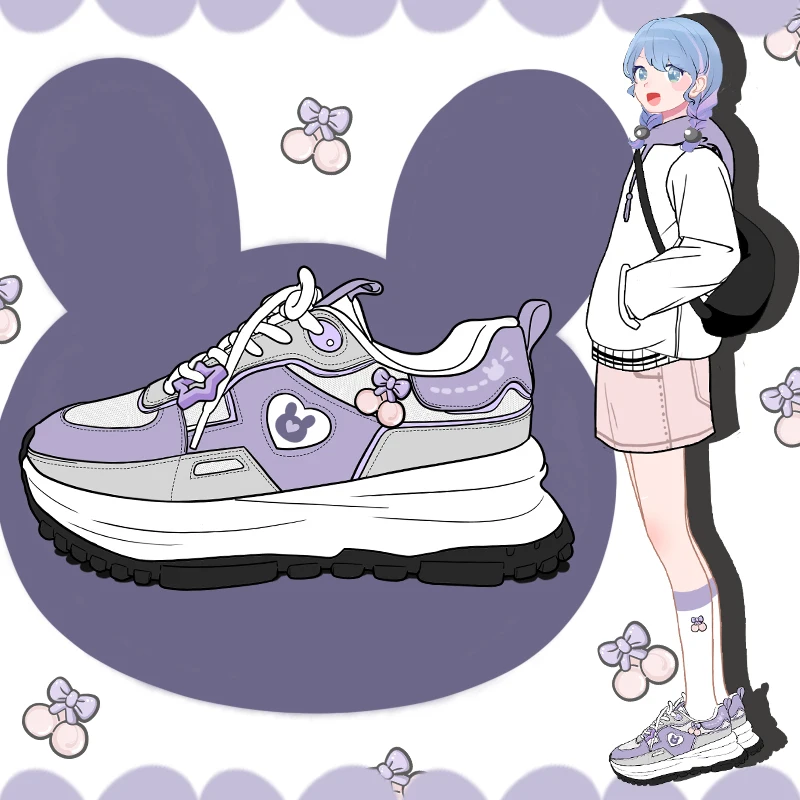 Amy and Michael 2022 Summer Fashion Women‘s Platform Sneakers Lovely Lolita Purple Chunky Trainers Girls Students Running Shoes
Amy and Michael 2022 Summer Fashion Women‘s Platform Sneakers Lovely Lolita Purple Chunky Trainers Girls Students Running Shoes