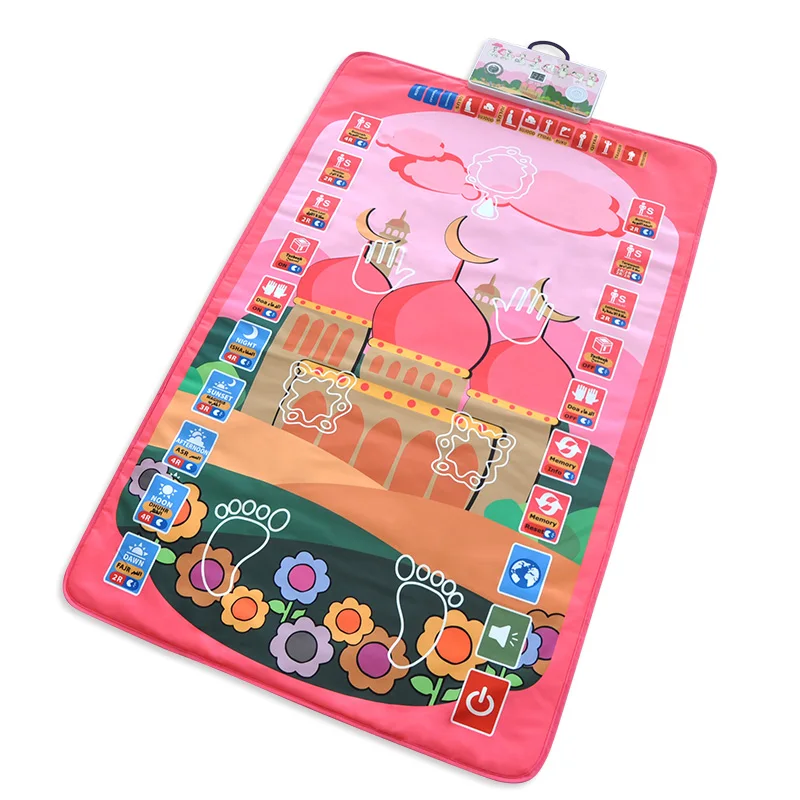 Interactive Islam Child Prayer Rug Muslim Carpet Children Prayer Mat Electronic Worship Salat Musallah Praying Mat for Kids Gift
Interactive Islam Child Prayer Rug Muslim Carpet Children Prayer Mat Electronic Worship Salat Musallah Praying Mat for Kids Gift