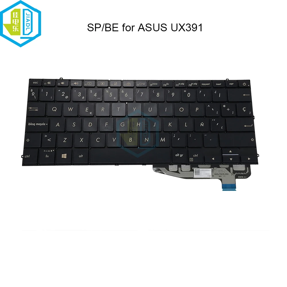 

Belgian French AZERTY Keyboards Backlight Spanish Notebook Backlit Keyboard For ASUS UX391 UX391UA-EG022T UX391F 0KNB0-2609FR00