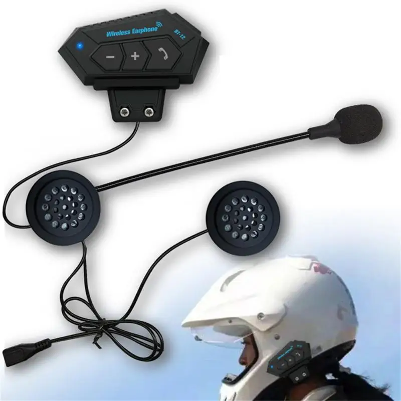 New BT12 Motorcycle Helmet Headset Bluetooth Wireless Handsfree Call Kit Stereo Anti-interference Waterproof Speaker
New BT12 Motorcycle Helmet Headset Bluetooth Wireless Handsfree Call Kit Stereo Anti-interference Waterproof Speaker
