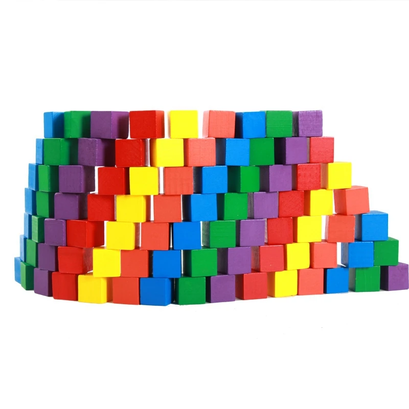 100Pcs Colorful Cubes Wooden Building Blocks Tower Collapses Games Stacking Up Square Wood Toy Educational Gift
100Pcs Colorful Cubes Wooden Building Blocks Tower Collapses Games Stacking Up Square Wood Toy Educational Gift