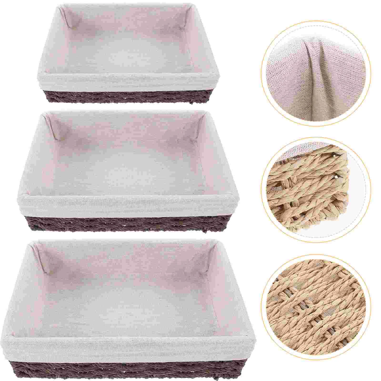 Woven Storage Organizer Multipurpose Basket Desktop Paper Rope Decorative Baskets For Shelves
Woven Storage Organizer Multipurpose Basket Desktop Paper Rope Decorative Baskets For Shelves
