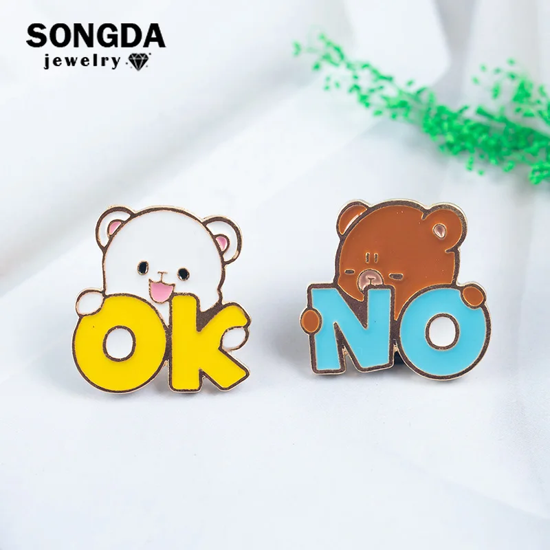 Cartoon Creative OK No Letter Bear Pop-Enamel Pin Lapel Badges Brooch Funny Fashion Cute Animal Bag Decorate Jewelry Kids Gifts
Cartoon Creative OK No Letter Bear Pop-Enamel Pin Lapel Badges Brooch Funny Fashion Cute Animal Bag Decorate Jewelry Kids Gifts