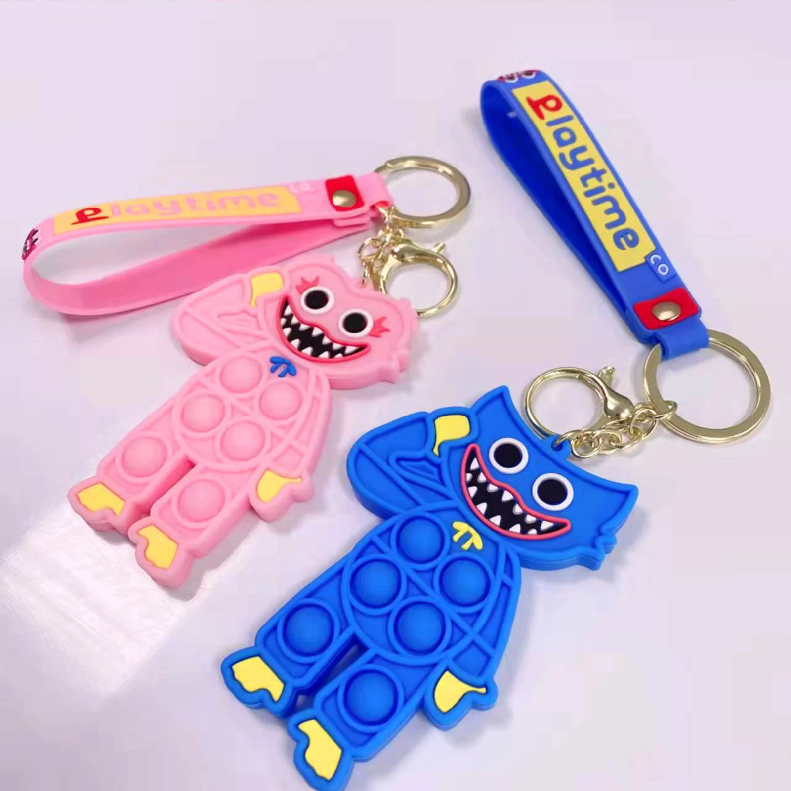 Playtime Huggy Wuggys Keychain | Cartoon Silicone Keychain Toys for Mobile Phone Bag Wallet | Sausages Figure Toys for Game Fan
Playtime Huggy Wuggys Keychain | Cartoon Silicone Keychain Toys for Mobile Phone Bag Wallet | Sausages Figure Toys for Game Fan