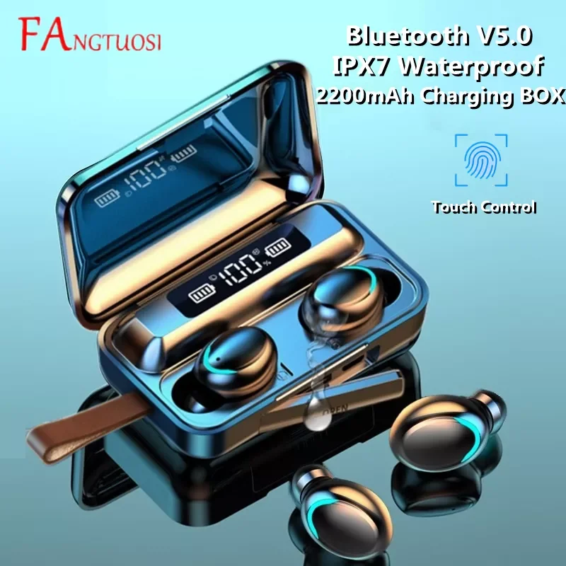 09 9D TWS Bluetooth 5.0 Earphones 2200mAh Charging Box Wireless Headphone Stereo Sports Waterproof Earbuds Headsets With Mic
09 9D TWS Bluetooth 5.0 Earphones 2200mAh Charging Box Wireless Headphone Stereo Sports Waterproof Earbuds Headsets With Mic