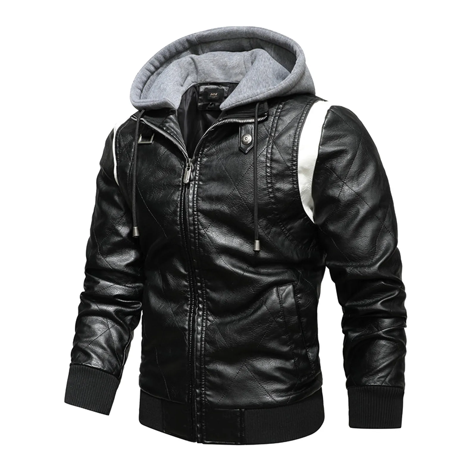 Men's Winter Coat Jacket Casual Splice Leather Jackets Zipper Long Sleeve Hoodie Jacket Coat Zipper Pocket jacket
Men's Winter Coat Jacket Casual Splice Leather Jackets Zipper Long Sleeve Hoodie Jacket Coat Zipper Pocket jacket