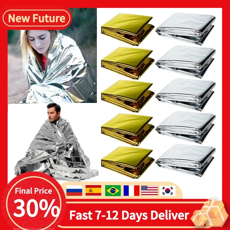 Outdoor Emergency Survival Blanket Waterproof Folding First Aid Rescue Curtain Foil Thermal Blanket Camping Rescue Shelter
Outdoor Emergency Survival Blanket Waterproof Folding First Aid Rescue Curtain Foil Thermal Blanket Camping Rescue Shelter