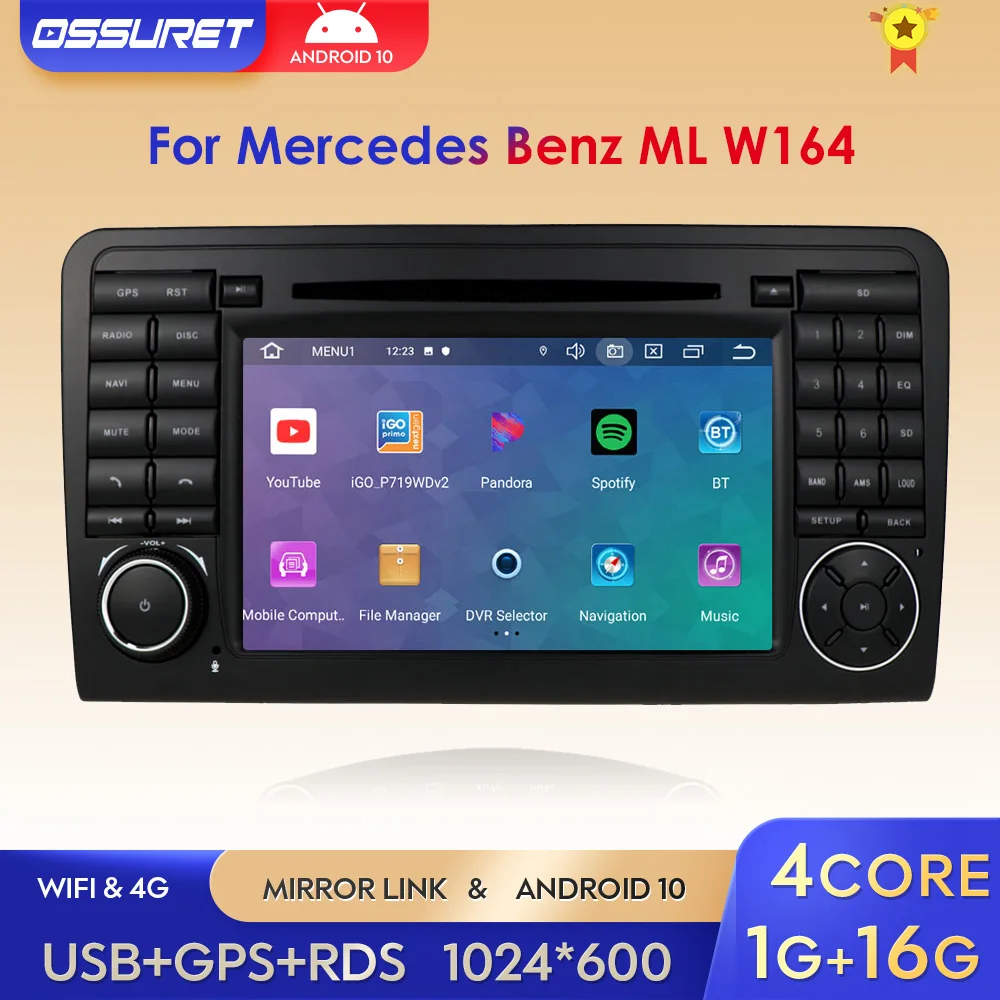 Автомагнитола на Android 10 для Mercedes Benz ML W164 ML350 GL X164 ML320 ML300 GL450 Multimeida GPS стерео IPS wifi 4G
Автомагнитола на Android 10 для Mercedes Benz ML W164 ML350 GL X164 ML320 ML300 GL450 Multimeida GPS стерео IPS wifi 4G