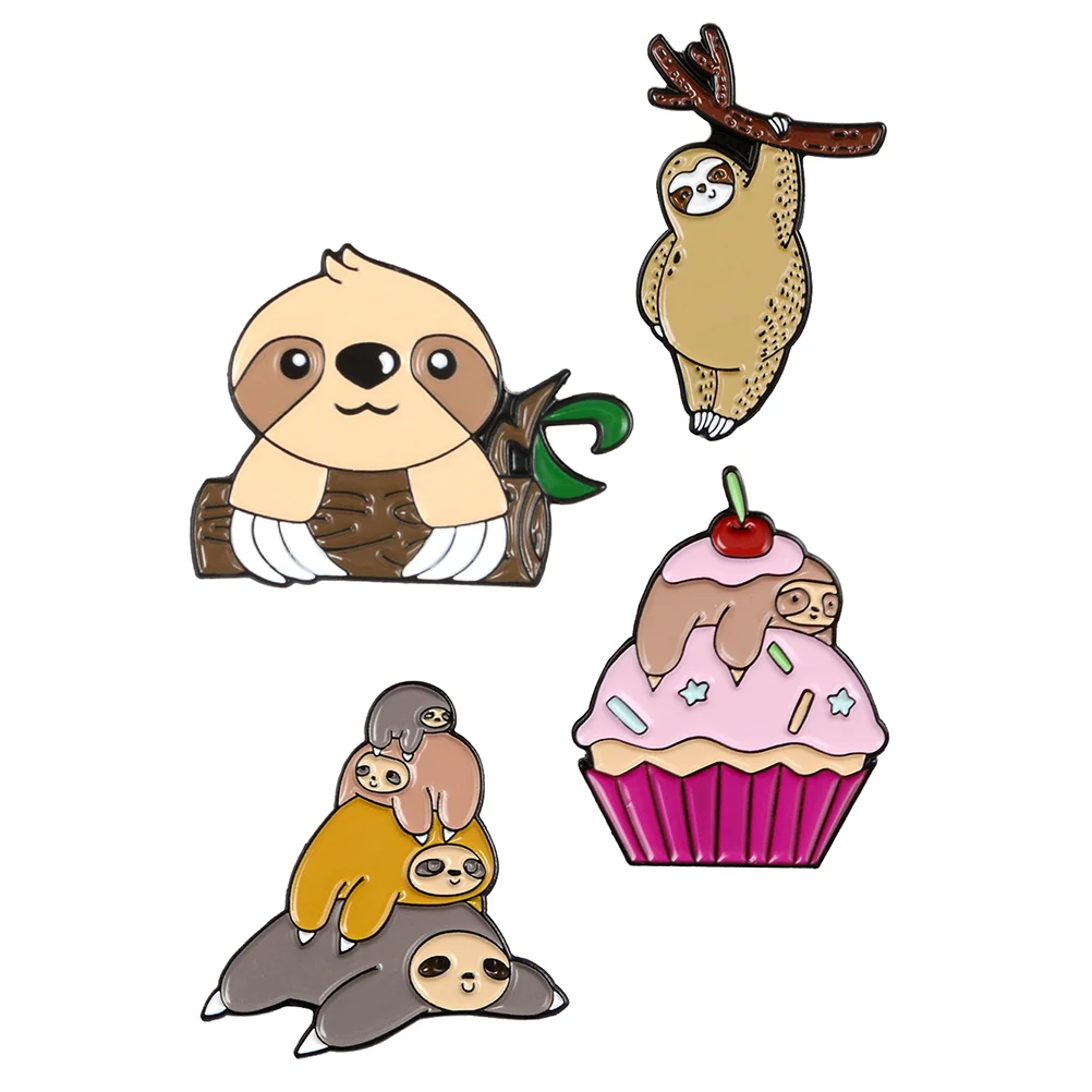 4 Pcs Sloth Brooch Collar Cartoon Metal Coffee Mugs Badge Creative Lapel Pin Adorable Alloy Women's Kids
4 Pcs Sloth Brooch Collar Cartoon Metal Coffee Mugs Badge Creative Lapel Pin Adorable Alloy Women's Kids