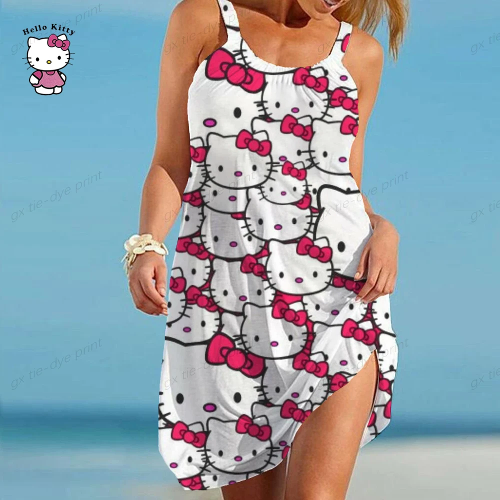 Женский летний купальник с принтом Hello Kitty, накидки, бикини с круглым вырезом, пляжная одежда без рукавов, купальник, Пляжное Платье
Женский летний купальник с принтом Hello Kitty, накидки, бикини с круглым вырезом, пляжная одежда без рукавов, купальник, Пляжное Платье