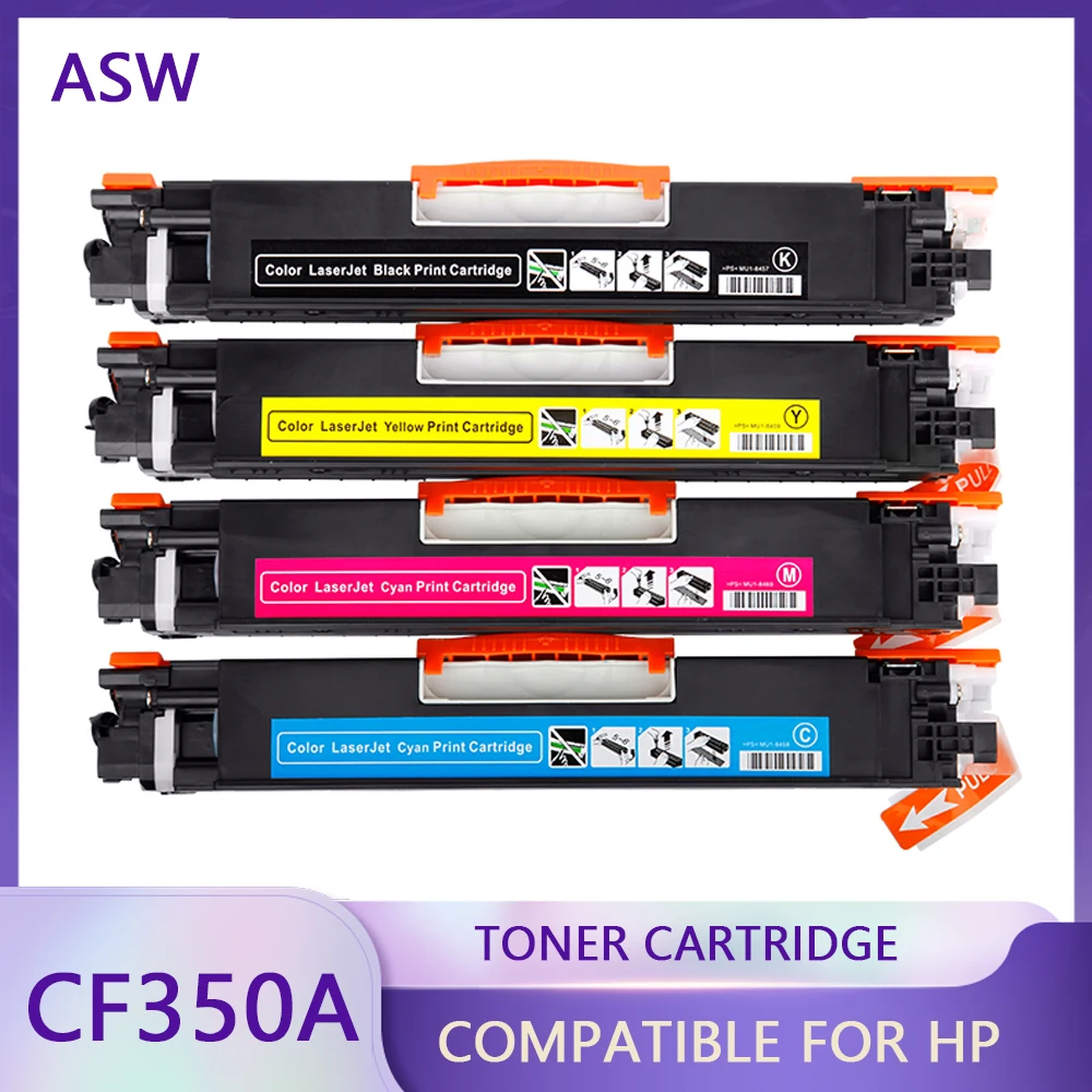 

Compatible CF350A CF351A CF352A CF353A 130A Color Toner Cartridge for hp Color LaserJet Pro MFP M176n, M176 M177fw M177 printer