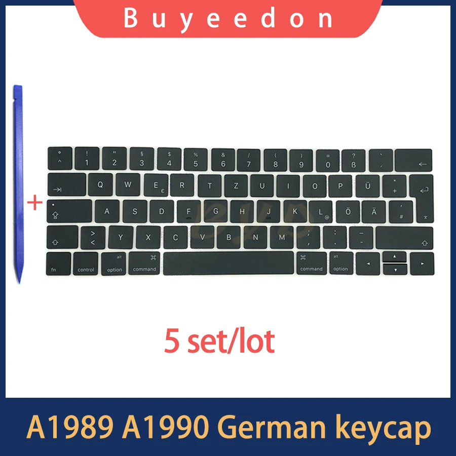5 sets New A1989 A1990 Keyboard Keycaps Keys key Cap DE German Germany layout for Macbook Pro Retina 13" 15" Mid 2018
5 sets New A1989 A1990 Keyboard Keycaps Keys key Cap DE German Germany layout for Macbook Pro Retina 13" 15" Mid 2018