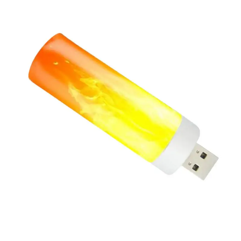 

LED Flame Light LED Flame Bulb USB Rechargeable LED Flame Light Fireplace Lights For Room Party Bar Decor Fire-like Lantern