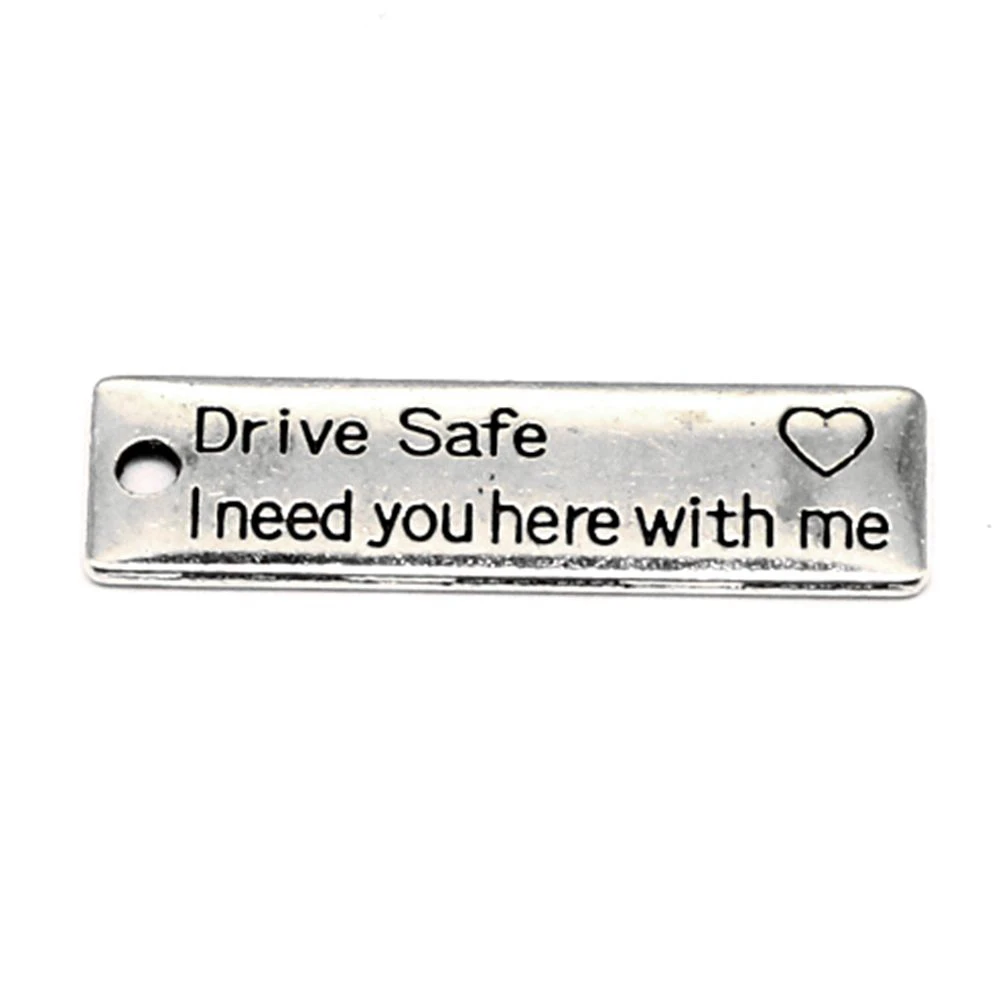 45pcs Wholesale Jewelry Lots Drive Safe Word Sign Charms Pendant Supplies For Jewelry Materials 10x34mm
45pcs Wholesale Jewelry Lots Drive Safe Word Sign Charms Pendant Supplies For Jewelry Materials 10x34mm